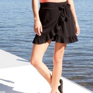 Wild Fable Target black ruffle wrap skirt. Size XL